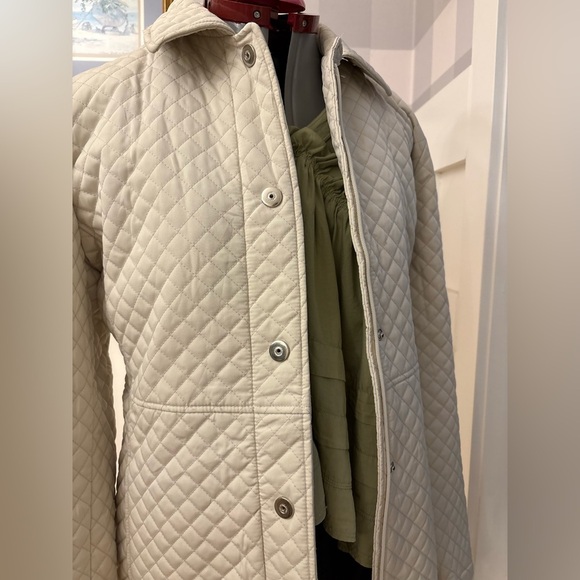 Vintage White Stag Quilted Cream Jacket Size Large - Picture 6 of 9